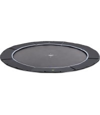 EXIT Dynamic ground level sports trampoline ø427cm - black