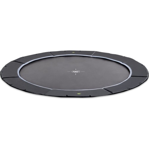 EXIT Dynamic ground level sports trampoline ø427cm - black