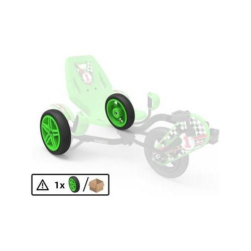 Wheel  green 12.5x3.00-9 slick