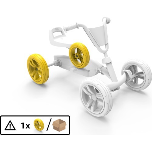 Wheel 9x2 - Yellow/Yellow Rear