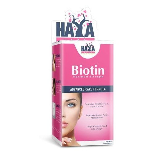 Haya Labs Biotin (biotinas) 100 tabl.