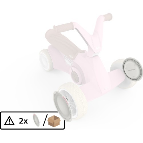 BERG GO² Retro Pink - Front Wheel Cover (2x)