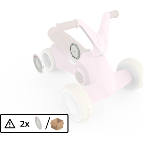 BERG GO² Retro Pink - Rear Wheel Cover (2x)