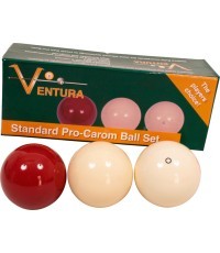 Profesionalus karambolio kamuoliukų rinkinys Ventura Standard Pro-Carom Ball Set 61,5 mm