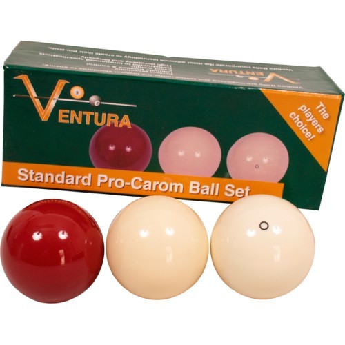 Profesionalus karambolio kamuoliukų rinkinys Ventura Standard Pro-Carom Ball Set 61,5 mm