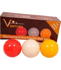 Profesionalus karambolio kamuoliukų rinkinys Ventura Tournament Pro-Carom Ball Set 61,5 mm