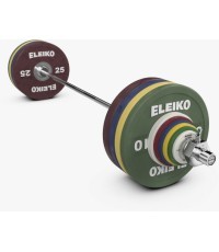 Sunkiosios atletikos treniruočių štangos komplektas vyrams Eleiko Performance - 190 kg, spalvotas