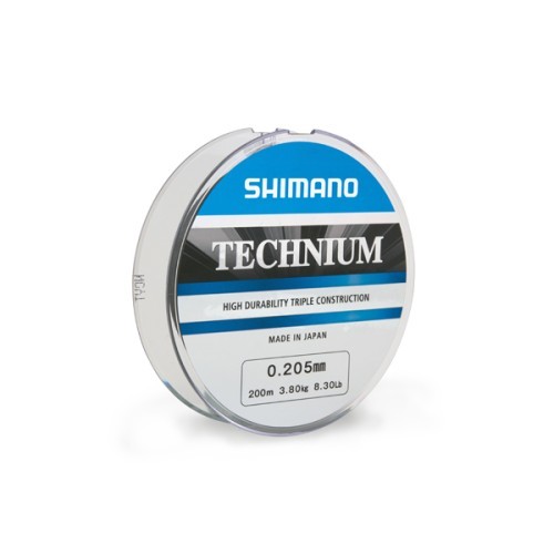 Катушка Shimano Technium, 200 м, 0,285 мм, 7,5 кг, серая