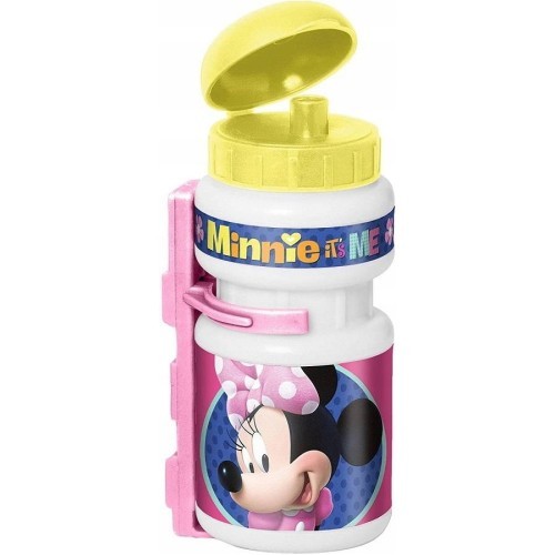Plastic Cycling Bottle With Holder Minnie Mouse, 0.375l