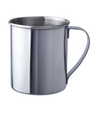 Nerūdijančio plieno puodelis BasicNature, poliruotas, 0.3L