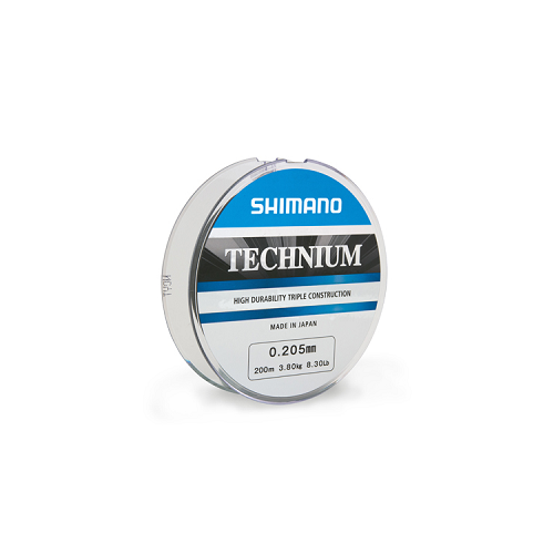 Line Shimano Technium, 200m, 0.255mm, 6.1kg, Grey