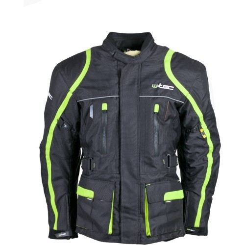 Мужская мото куртка W-Tec Nf-2205 - Black-Green