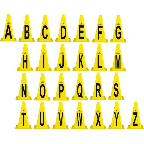 Plastic Cones inSPORTline Alphabet 23cm