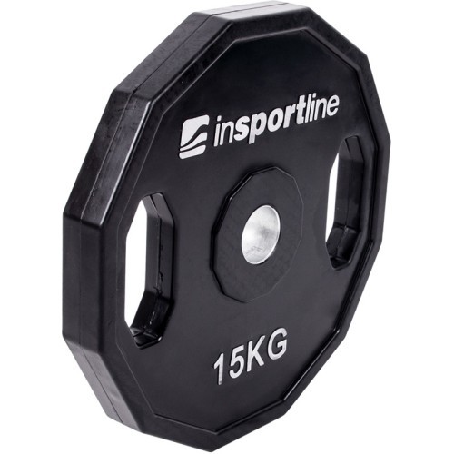 Rubber Coated Weight Plate inSPORTline Ruberton 15kg