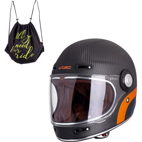 Мотоциклетный шлем W-TEC Matt Carbon