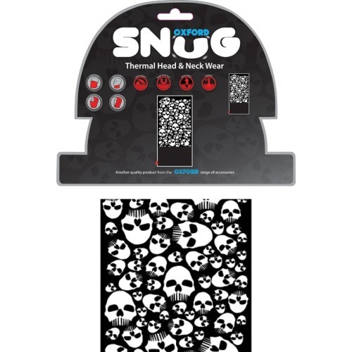 Universal Multi-Functional Neck Warmer Oxford Snug - Skulls