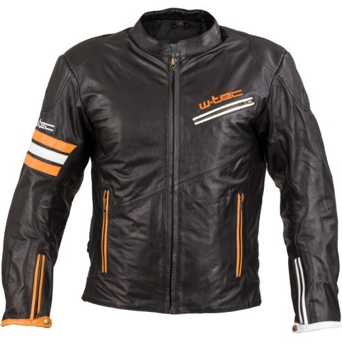 Мото куртка W-TEC Brenerro - Black-Orange-White