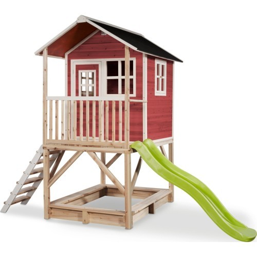EXIT Loft 500 wooden playhouse - red