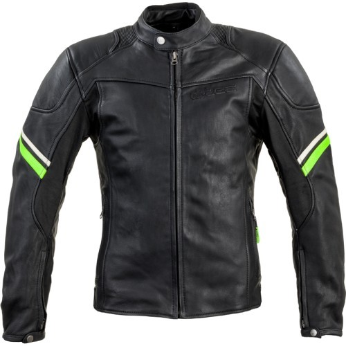 Leather Motorcycle Jacket W-TEC Montegi - Matte Black