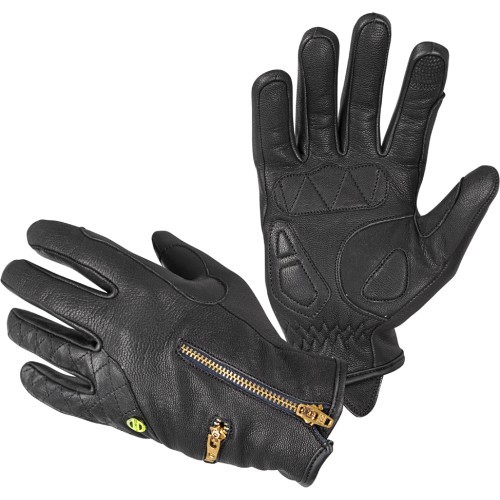 Женские кожаные мотоциклетные перчатки W-Tec Perchta - Black