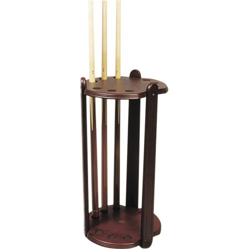 Mahogany look De Luxe Cue Stand for 9 Cues