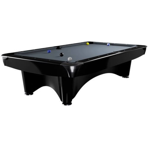 Billiard Table Dynamic III, shining black, Pool, 8 ft, Simonis 760 blue green