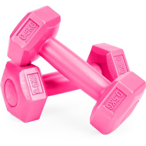 Fitness Dumbbells Set ModernHOME, Pink, 2 x 0.5 kg