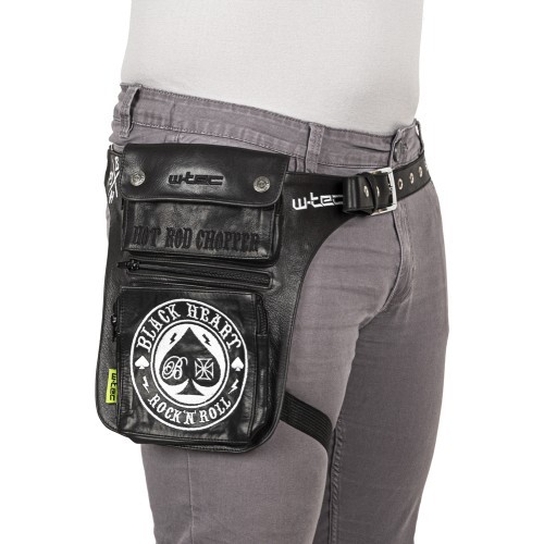 Motorcycle Thigh Bag W-Tec Black Heart Skipestro