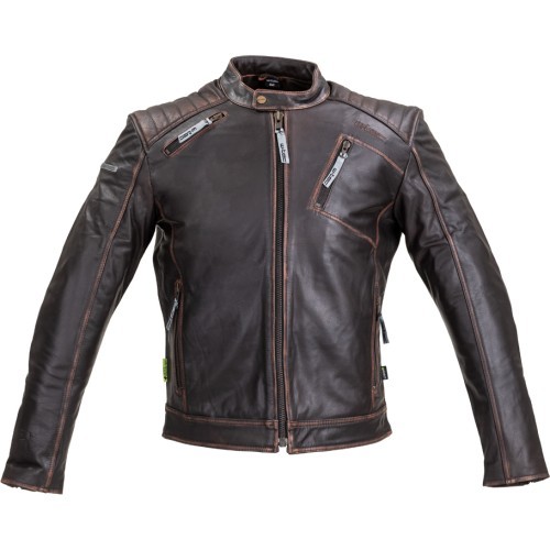 Кожаная мотоциклетная куртка W-TEC Embracer - Vintage Dark Brown
