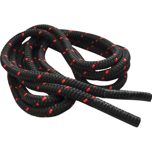 Kovos virvė inSPORTline WaveRope 35 mm – 12 m - Juoda, raudona