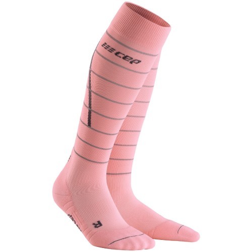 Women’s Compression Socks CEP Reflective - Pink