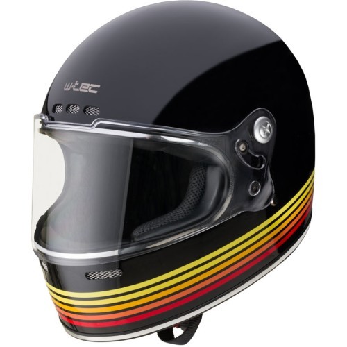 Мотоциклетный шлем W-TEC Cruder Bismar - Black-Red-Yellow
