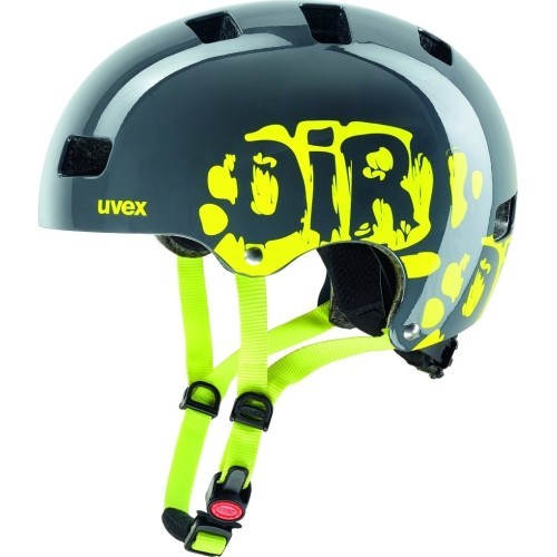 Cycling Helmet Uvex Kid 3 Dirt Bike, Size 51-55cm, Grey/Yellow