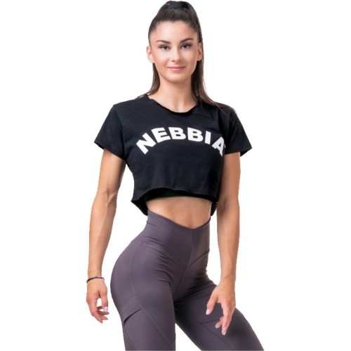 Moteriški marškinėliai Nebbia Fit & Sporty 583 - Juoda
