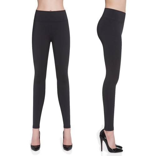 Women's fitness leggings for sports and leisure Bas Bleu Candy - Black