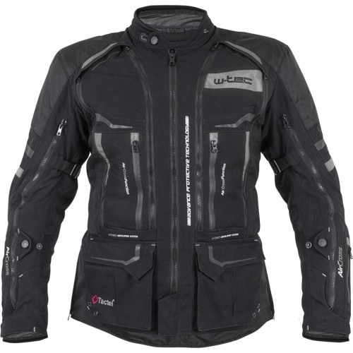 Motorcycle Jacket W-TEC Aircross - Black-Grey