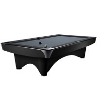 Biliardo stalas Dynamic III, 9 pėdų, juodas, matinė apdaila, Biliardas, Simonis 760 turnyrinė mėlyna