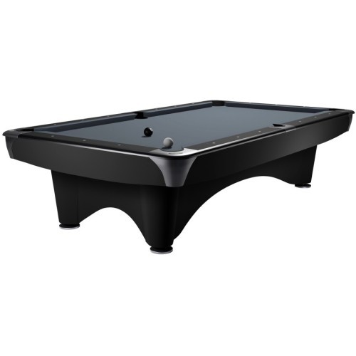 Billiard Table Dynamic III, 9 ft, black, matt finish, Pool, Simonis 760 tournament blue