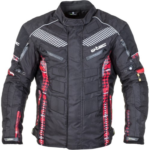 Men's Moto Jacket W-TEC Kamicer NF-2100 - Black-Red