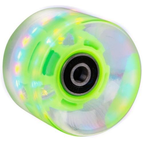 Light Up Penny Board Wheel 60*45mm + ABEC7 Bearings - Green