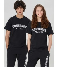 Converse Marškinėliai Unisex All Star Tee Black 10024566 A02