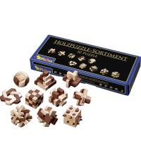 Game Philos Wooden Puzzle Assortment, 10 Puzzles 6922