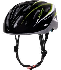 Helmet FORCE Hal 54-58cm (black/green/white)