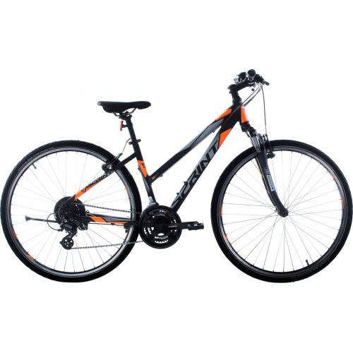 Bicycle SPRINT Sintero Lady 28", Size 17" (44cm), Black/Orange