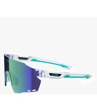 Magicshine WINDBREAKER goggles, (white/turquoise)