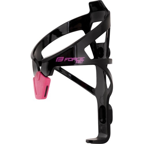 Bicycle Cage FORCE PAT, Black/Pink, Technopolymer