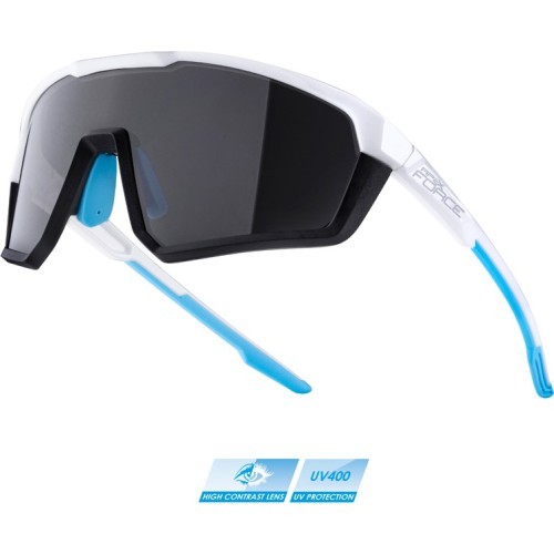 Cycling Glasses Force Apex, White-Grey