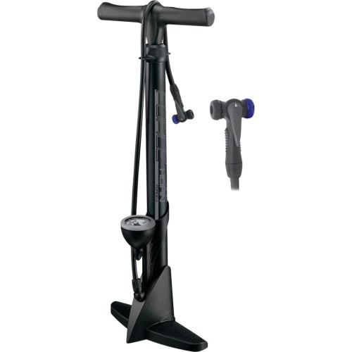 Floor Pump Force Horn, With Manometre, Up To 11bar, Black