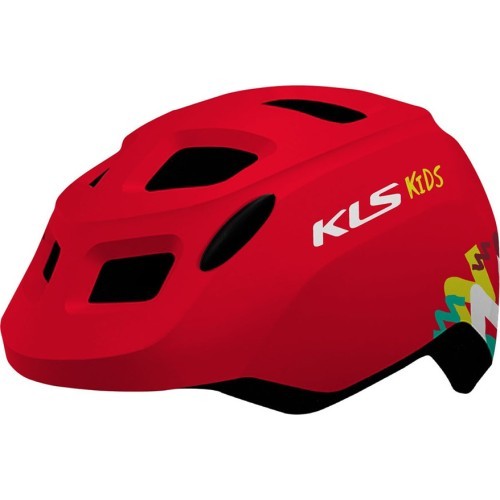 Šalmas KLS Zigzag 022, XS/S 45- 49 cm, (raudonas)
