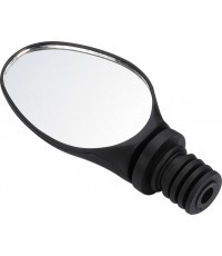 Dviračio veidrodėlis Foce, įstatomas į vairą, juodas